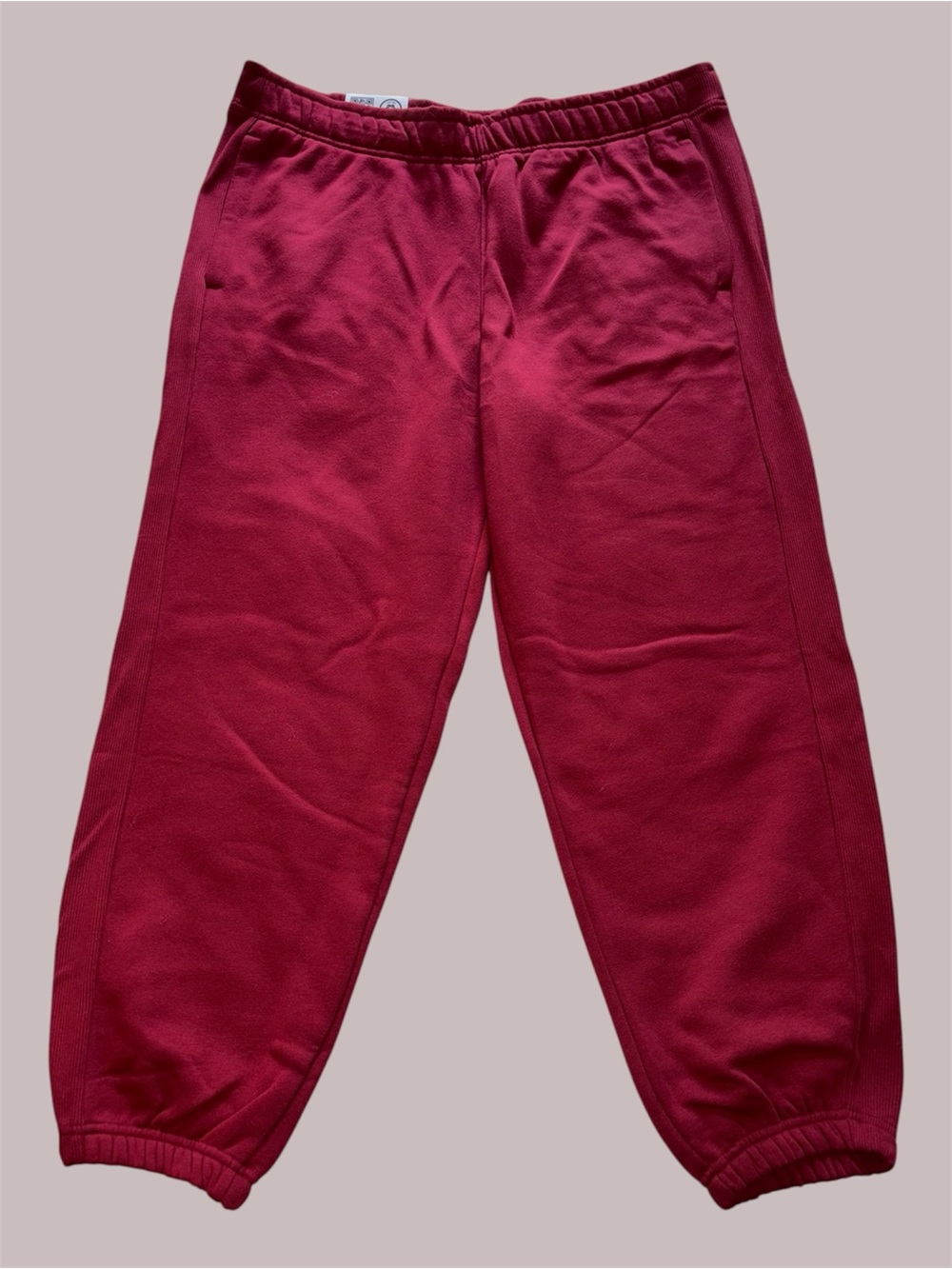 Members Mark Women’s Red Fleece Jogger Sweatpants